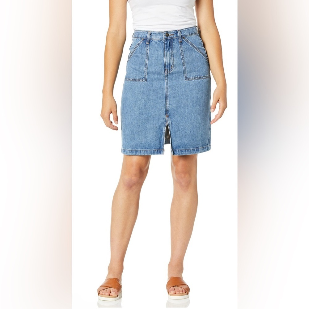 EVIDNT PENCIL SKIRT DENIM Size 26, slit to mid skirt NWT - Picture 3 of 6
